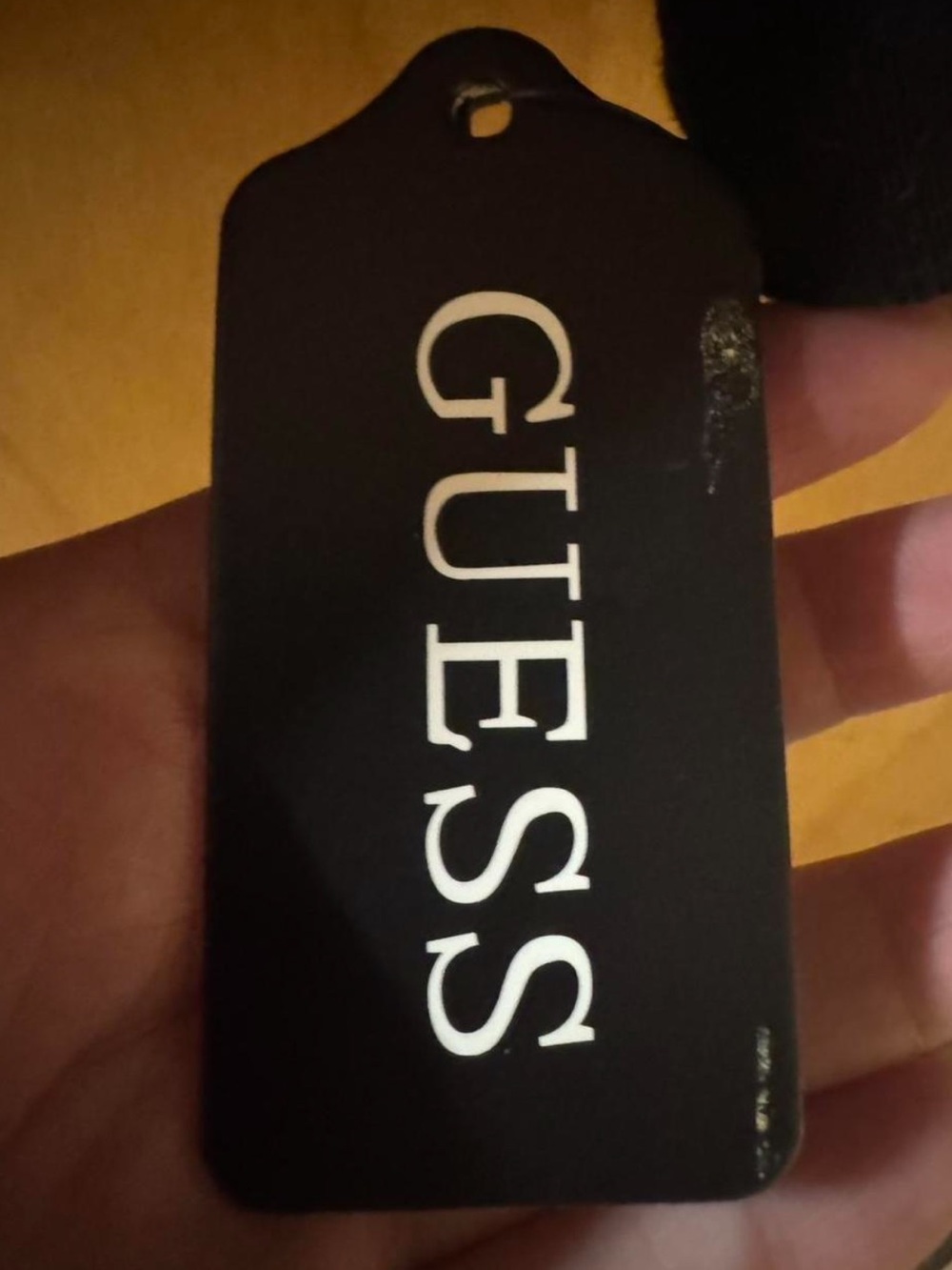NWT GUESS Black Faux Leather Moto Jacket Belted Gold Zip Floral Lining Size L - Picture 5 of 7